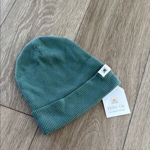 Little Co organic cotton toddler beanie hat NWT